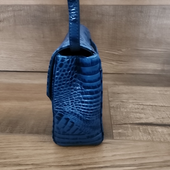 Brahmin Carina Blue Leather Purse Shoulder Bag - Palace Melbourne - Picture 2 of 13